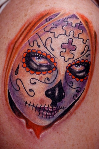 Travis Litke - Puzzled Day of the Dead Girl